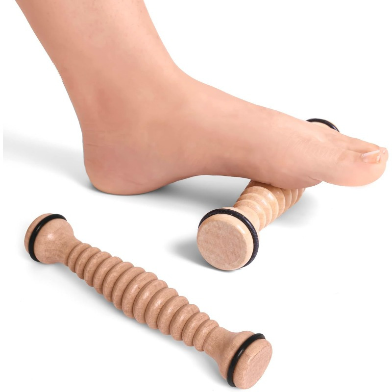Reflexology Foot Roller - 1 Stück Fußmassagegerät aus Holz –