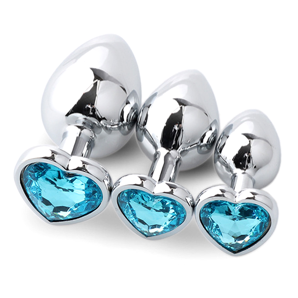 Health Wellness And - 3 Stück Metall-Analplug für Paare, Diamant-Butt-Plug,