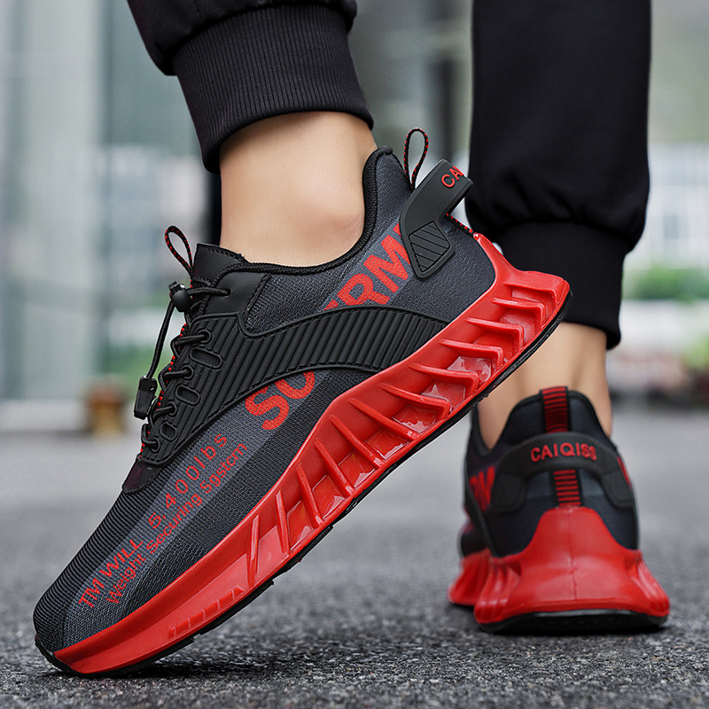 Health Wellness Fitness - Herren-Laufschuhe, atmungsaktives Mesh, stoßdämpfend, Fitness-Schuh, Training,