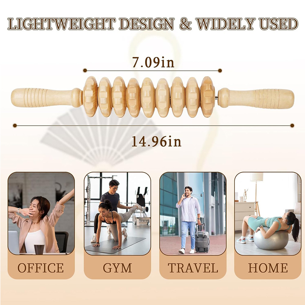 1 Stück Holz-Massagegerät mit  – Reflexology Foot Roller Bewertung und Preis