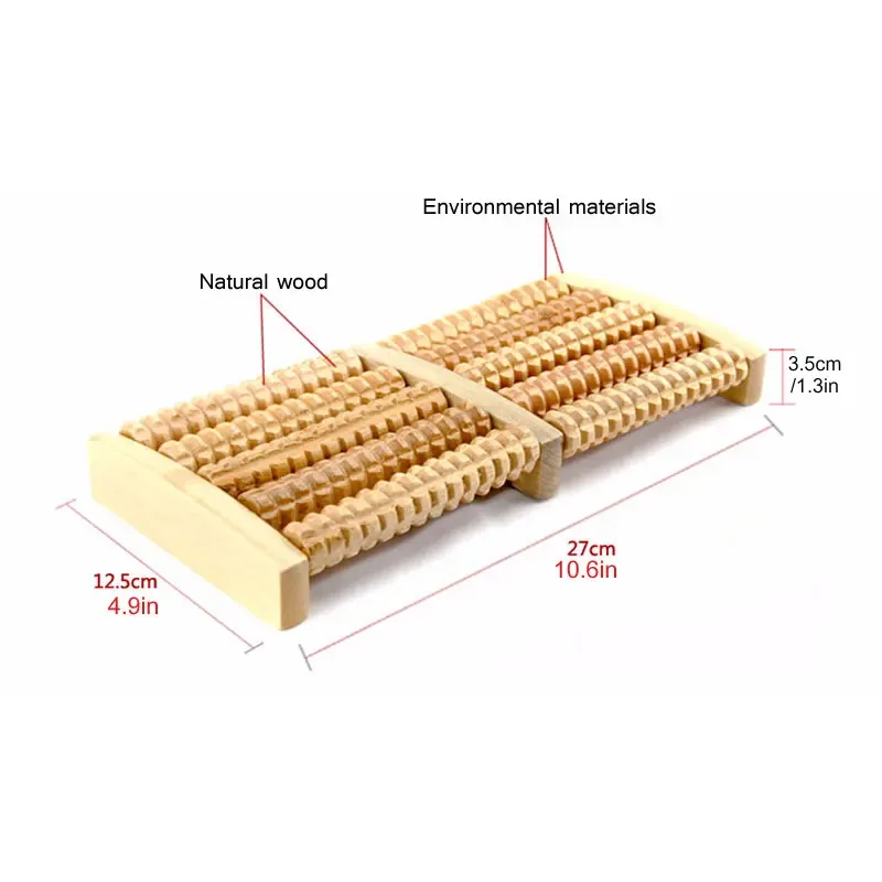 Fußmassagerolle aus Holz linde – Reflexology Foot Roller Bewertung und Preis