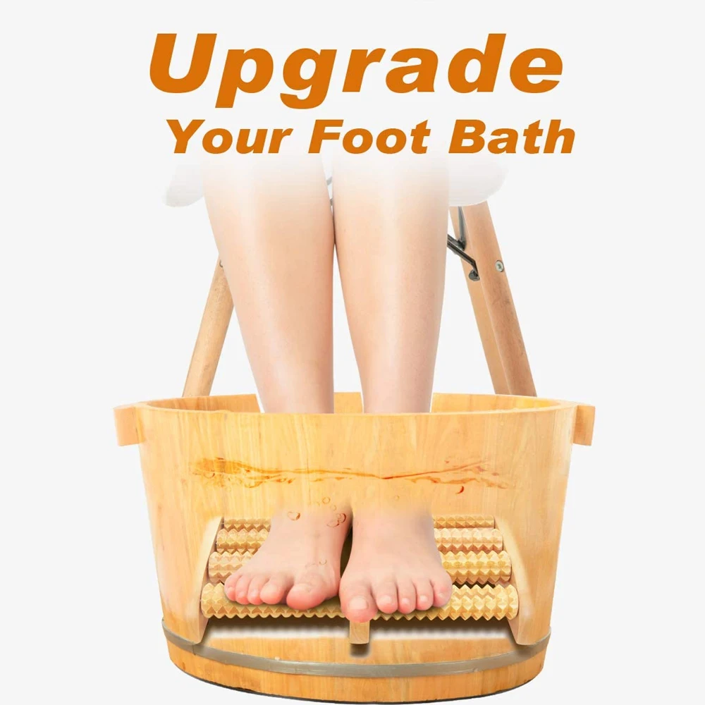 Fußmassagerolle aus Holz linde – Reflexology Foot Roller Bewertung und Preis